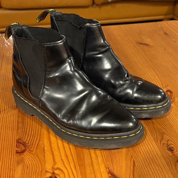 Dr. Martens Shoes - Dr. Martens Glossy Black Chelsea Boots
